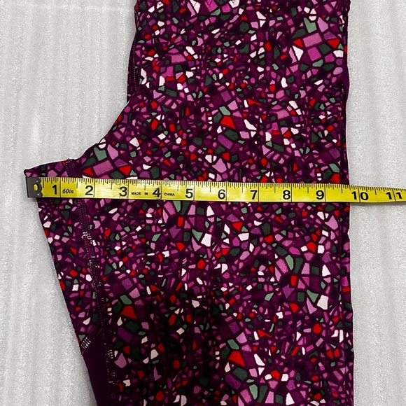 Lululemon Crop Leggings Pink Purple - Picture 8 of 9